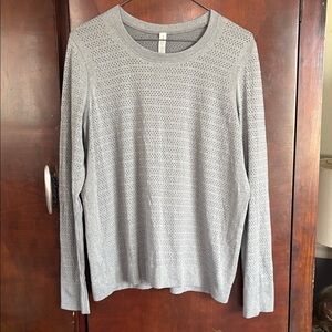 Gray Long Sleeve swiftly breathe Lululemon size 12